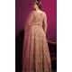 Embroidery Work Pink Color Net Pakistani Salwar Suit - 8591183193