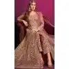 Embroidery Work Pink Color Net Pakistani Plus Size Salwar Suit - 8591183193