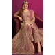 Embroidery Work Pink Color Net Pakistani Salwar Suit - 8591183193