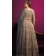Embroidery Work Grey Color Net Pakistani Salwar Suit - 8591183195