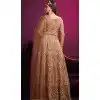 Embroidery Work Mauve Color Net Pakistani Plus Size Salwar Suit - 8591183196