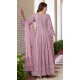 Lavender Faux Georgette Embroidery Work Designer Salwar Kameez - 8601183233