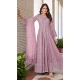 Lavender Faux Georgette Embroidery Work Designer Salwar Kameez - 8601183233