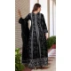 Black Faux Georgette Embroidery Work Designer Salwar Kameez - 8601183234