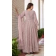 Mauve Faux Georgette Embroidery Work Designer Salwar Kameez - 8601183235