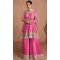 Real Chinon Embroidered Pink Color Readymade Palazzo Suit - 8627183371
