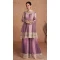 Real Chinon Embroidered Lavender Color Readymade Palazzo Suit - 8627183375