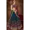 Navy Blue Pure Georgette Multi Thread Work Designer Lehenga Choli - 8628183376