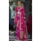Weaving Work Pure Satin Indian Traditional Saree In Rani Pink - 8629183383