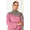 Modal Silk Embroidery Work Plus Size Pakistani Salwar Kameez In Pink - 8674183641