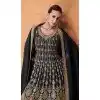 Embroidery Work Georgette Pakistani Blue Designer Plus Size Sharara Suit - 8687183698