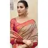 Pattu Silk Zari Weaving Work Multi Color Plus Size Indian Saree - 8706183827