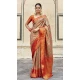 Multi Color Pattu Silk Zari Weaving Work Indian Saree - 8706183829