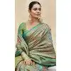 Pattu Silk Zari Weaving Work Rama Green Color Plus Size Indian Saree - 8706183831