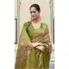 Pattu Silk Zari Weaving Work Green Color Plus Size Indian Saree - 8706183832