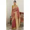 Multi Color Weaving Work Organza Silk Plus Size Indian Saree - 8707183833