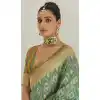 Weaving Work Organza Silk Party Wear Multi Color Heavy Plus Size Indian Saree - 8707183834