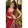 Dull Satin Digital Print Work Plus Size Navratri Lehenga Choli In Multi Color - 8713183863