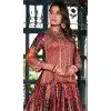 Multi Color Dull Satin Digital Print Work Plus Size Navratri Lehenga Choli - 8713183866