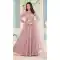 Net Embroidered Work Pakistani Anarkali Salwar Suit in Pink -8741183975