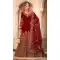 Velvet Embroidery Work Designer Pakistani Salwar Suit in Maroon -8837184420