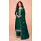 Premium Silk Embroidery Work Party Wear Palazzo Suit in Green -8875184611