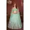 Faux Georgette Embroidery Work Wedding Lehenga Choli in Mint Green -8804184239