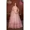 Pink Faux Georgette Embroidery Work Wedding Lehenga Choli -8804184241