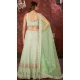 Faux Georgette Embroidery Work Wedding Lehenga Choli in Pista Green -8804184243