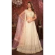 Faux Georgette Embroidery Work Wedding Lehenga Choli in Cream -8804184244
