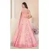 Georgette Sequence Work Plus Size Bridal Wear Lehenga Choli in Pink -8824184346