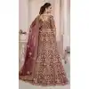 Red Net Thread Sequence Work Plus Size Bridal Wear Lehenga Choli -8824184354