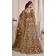Beige Net Thread Sequence Work Bridal Wear Lehenga Choli -8824184355
