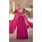 Embroidery Work Chinon Silk Party Wear Gown Suit in Pink -8877184618