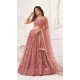 Butterfly Net Sequence Embroidery Work Designer Lehenga in Pink -8887184657
