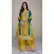 Embroidery Work Real Chinon Designer Palazzo Suit In Yellow -8888184662
