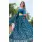 Georgette Sequence Embroidery Work Teal Blue Color Lehenga Choli -8893184675