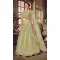 Pista Green Color Soft Net Mirror Work Heavy Lehenga Choli -8910184766