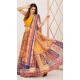 Print Work Silk Gujarati Garba Navratri Lehenga Chaniya Choli in Mustard -8911184773