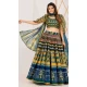 Multi Color Print Work Silk Gujarati Garba Navratri Lehenga Chaniya Choli -8911184774