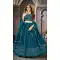 Pure Georgette Heavy Embroidery Work Designer Lehenga in Teal Blue -8951184978