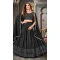 Pure Georgette Heavy Embroidery Work Designer Lehenga in Black -8951184980