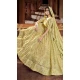 Georgette Zari Thread Work Mehendi sangeet wear Lehenga in Dark Yellow -8964185033