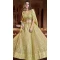 Georgette Zari Thread Work Mehendi sangeet wear Lehenga in Dark Yellow -8964185033