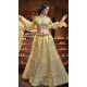 Soft Net Zari Thread Work Mehendi sangeet wear Lehenga in Yellow -8964185034