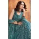 Teal Blue Color Soft Net Sequence Work Designer Lehenga Choli -8966185039