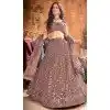 Beige Color Soft Net Sequence Work Plus Size Designer Lehenga Choli -8966185042
