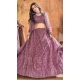 Dark Mauve Color Soft Net Sequence Work Designer Lehenga Choli -8966185043