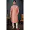 Slub Jacquard Rust Color Designer Men's Wear Indo Western Sherwani -9010185213