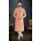 Banarasi Jacquard Peach Color Men's Wear Indo Western Sherwani -9010185216